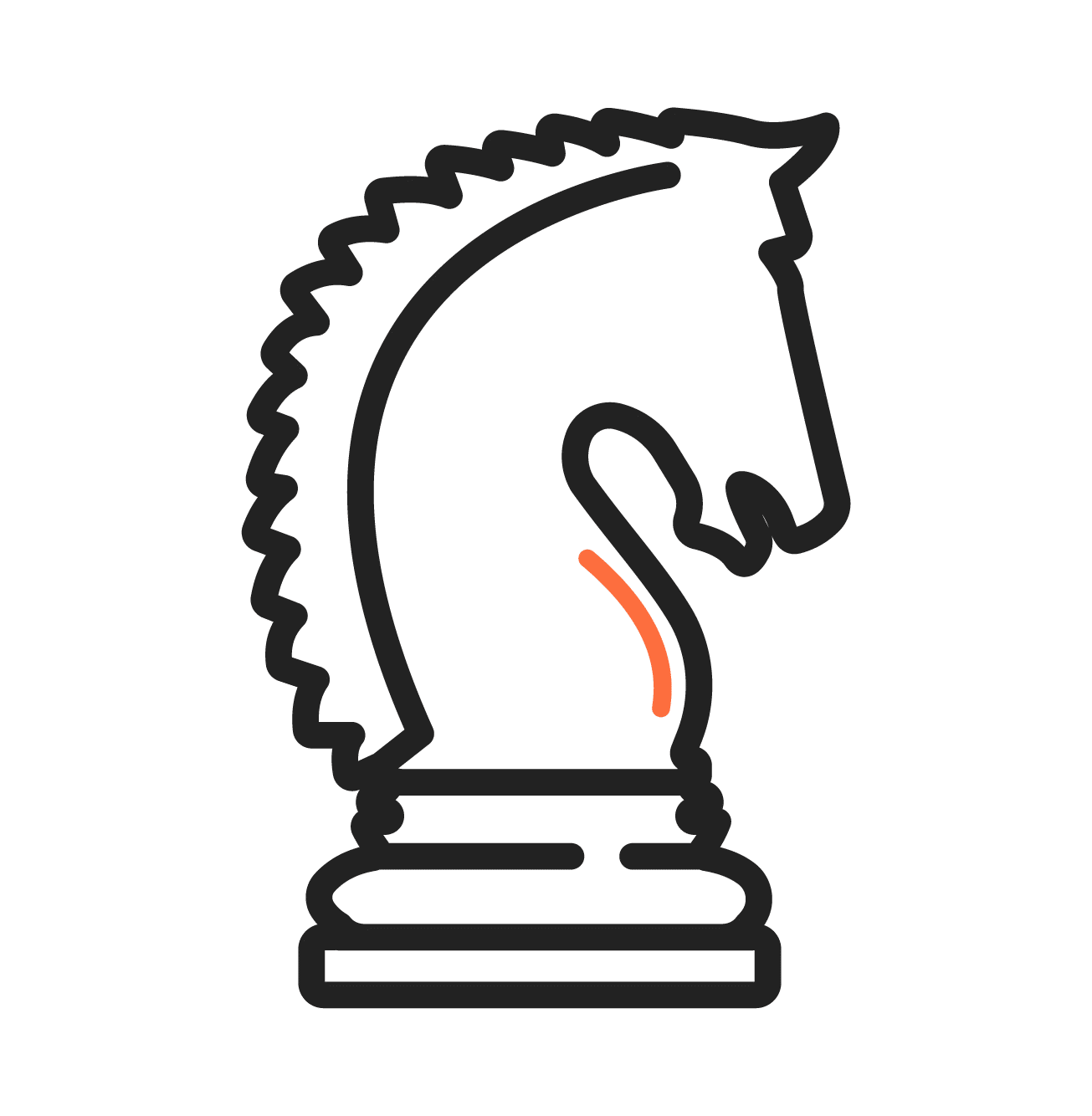 Icoon van een schaakstuk